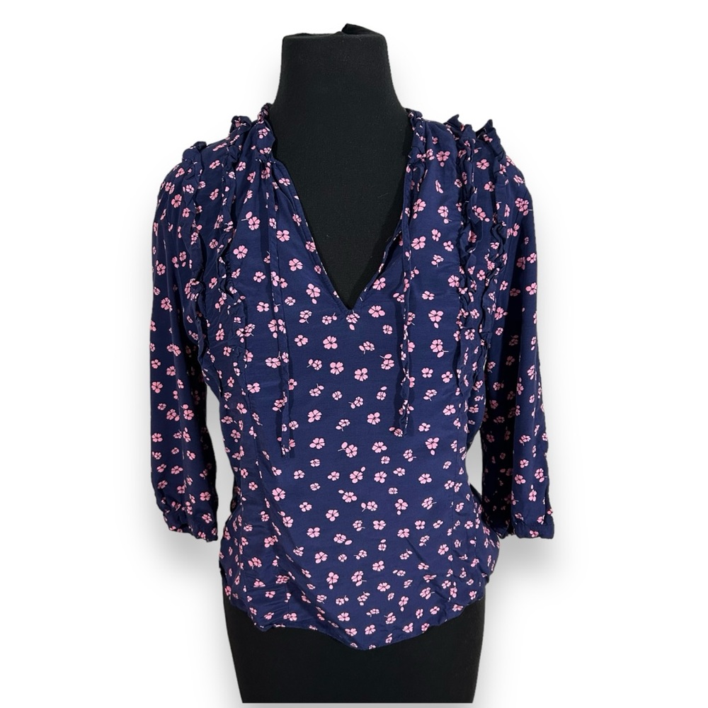 & Other Stories Ditsy Floral‎ Blouse Women's Medium Purple